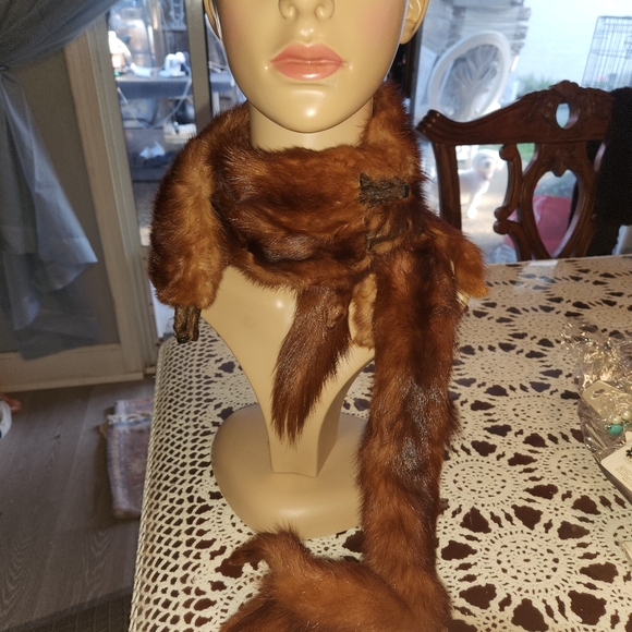 Vintage mink stole wrap 1940's - Picture 5 of 5